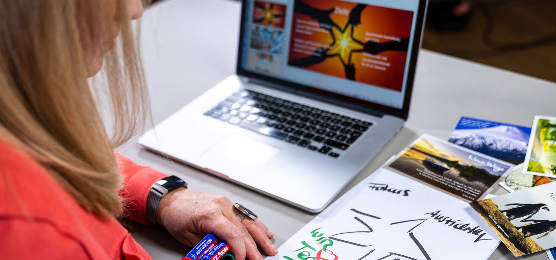 Conny Lang bei der Arbeit